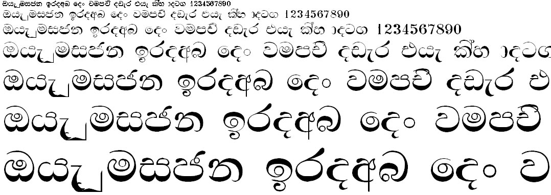 anuradha pc sinhala font